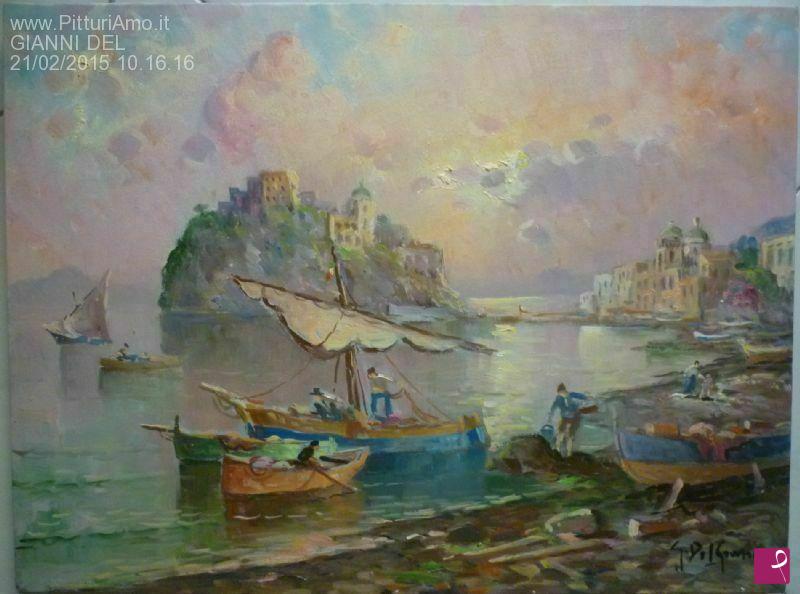 quadri in vendita online - ISCHIA-CASTELLO ARAGONESE