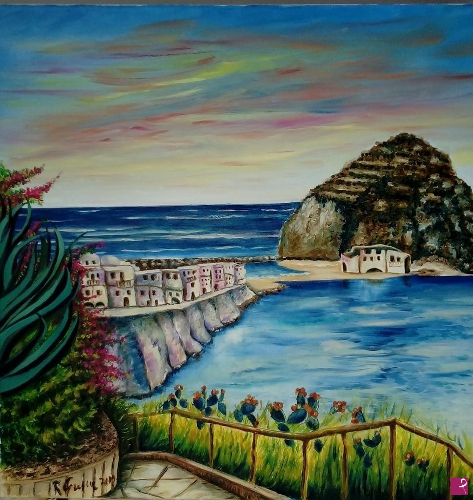 quadri in vendita online - Ischia. Monte S.Angelo