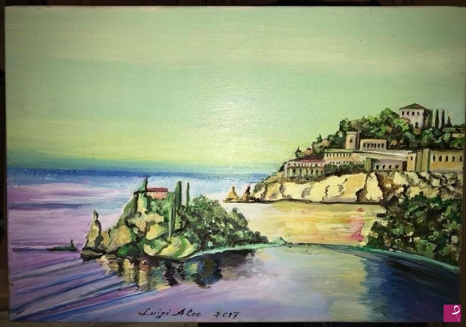 quadri in vendita online - "Isola Bella" Taormina