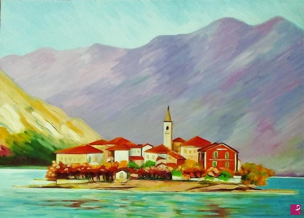 quadri in vendita online -  ISOLA DEI PESCATORI - STRESA (2011)