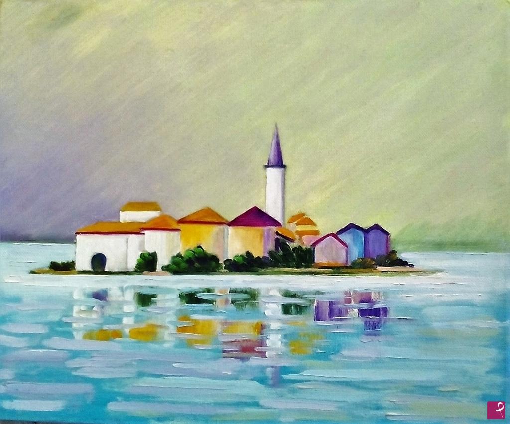 quadri in vendita online -  ISOLA DEI PESCATORI - STRESA (2015)