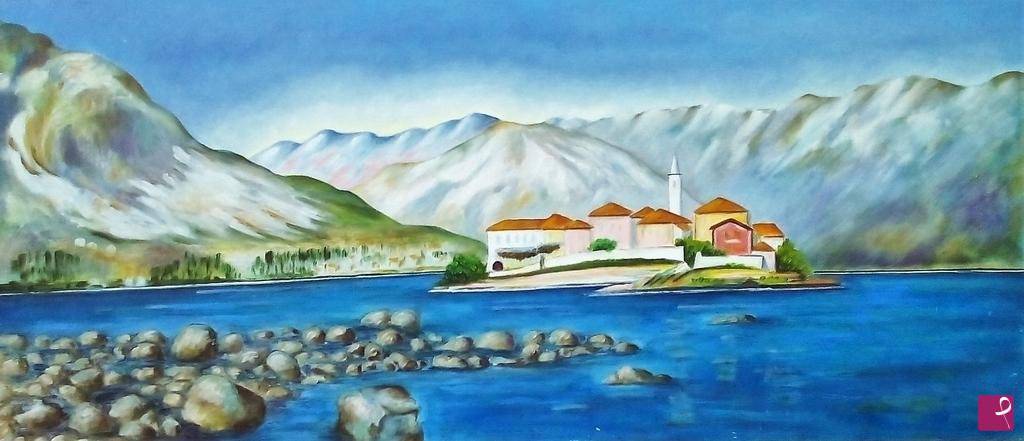 quadri in vendita online - ISOLA DEI PESCATORI DA ISOLA BELLA - STRESA (2001)
