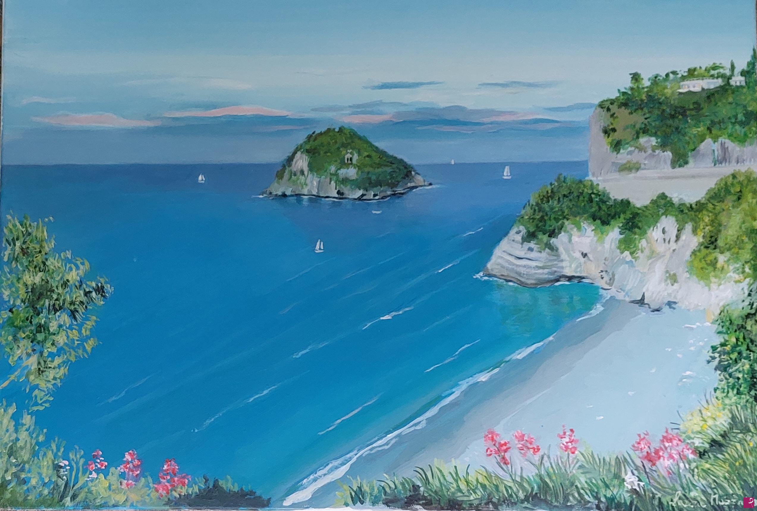 quadri in vendita online - Isola di Bergeggi e Spotorno