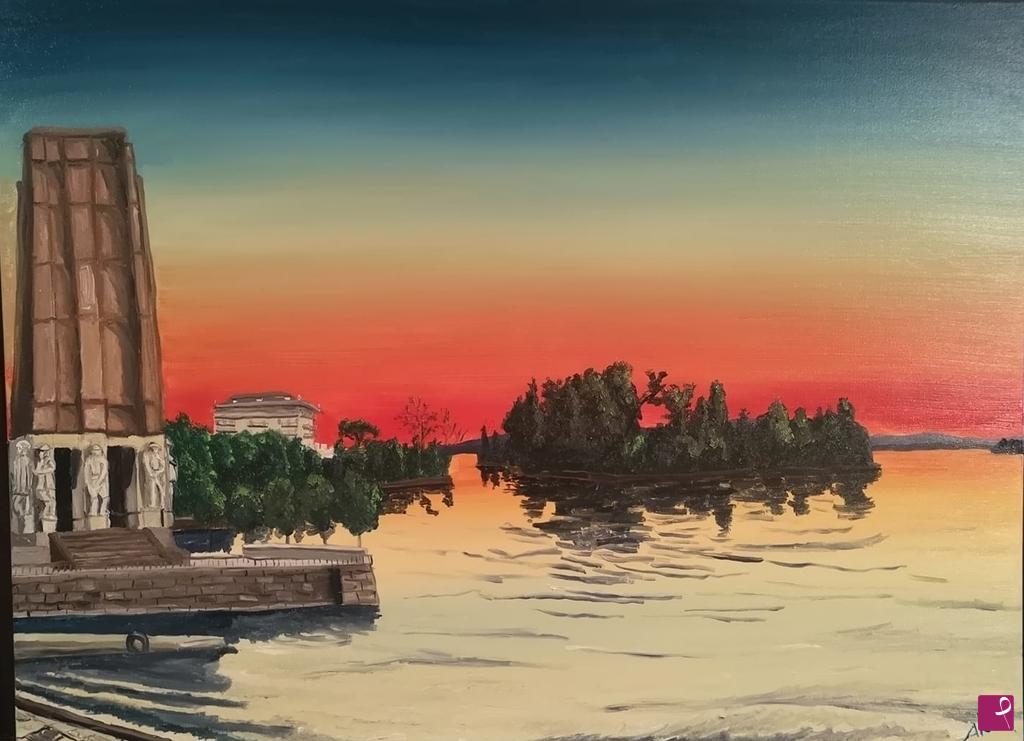 quadri in vendita online - isola di san giovanni a verbania