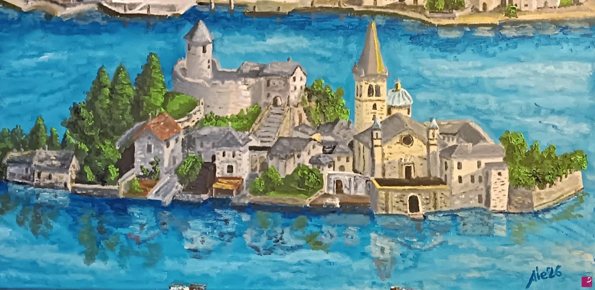 quadri in vendita online - isola di san giulio 1682