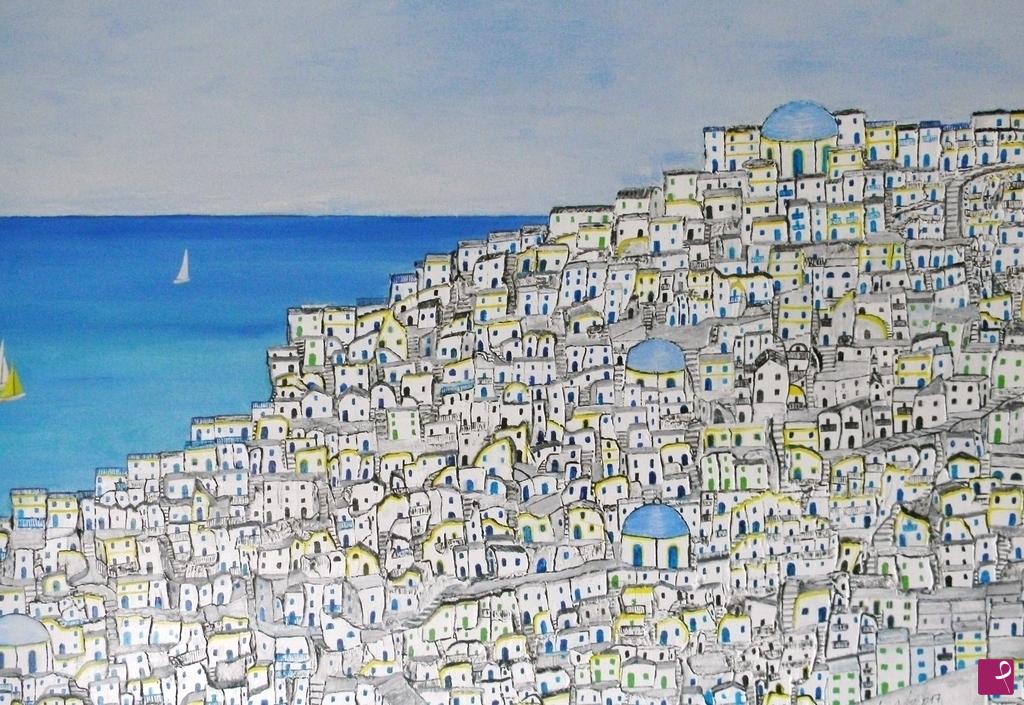 quadri in vendita online - ISOLA DI SANTORINI