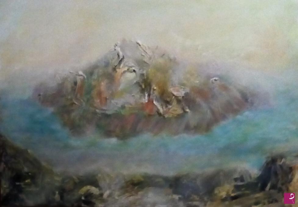 quadri in vendita online - Isola sacra mitologica.