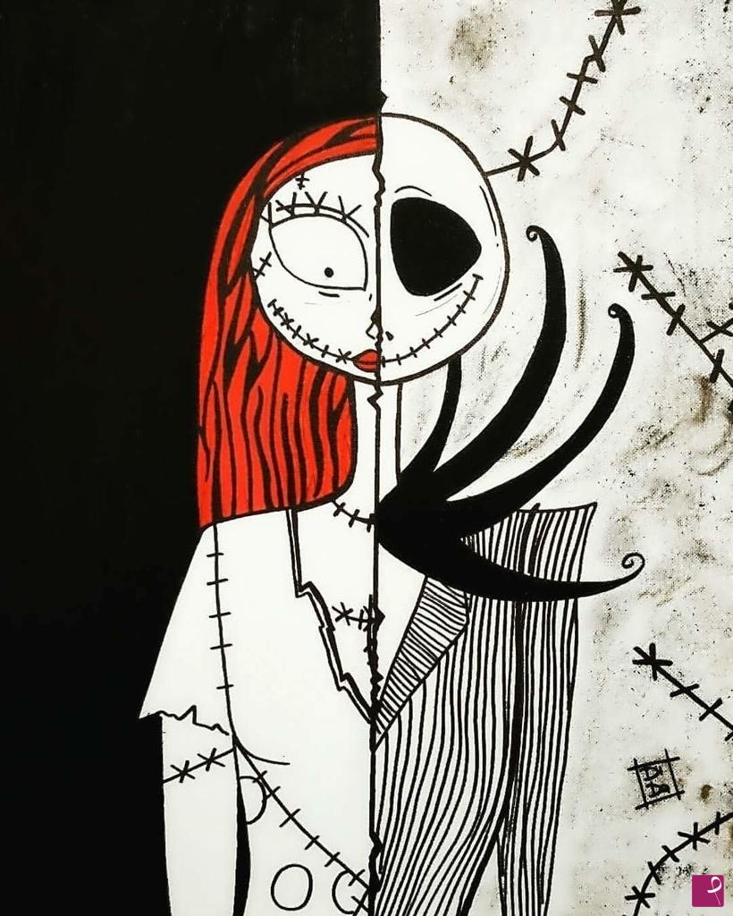 quadri in vendita online - "Jack e Sally"