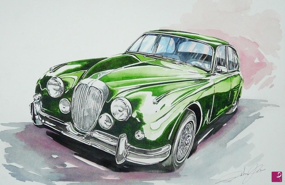 quadri in vendita online - JAGUAR DAIMLER  2.5 LITRE 1963
