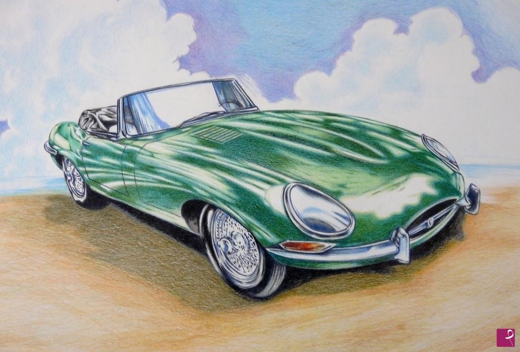 quadri in vendita online - JAGUAR E SPIDER