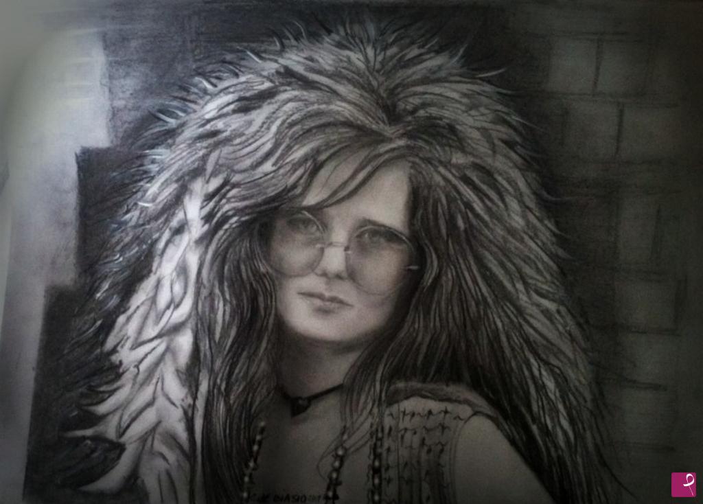 quadri in vendita online -  " janis joplin " mondo  donna
