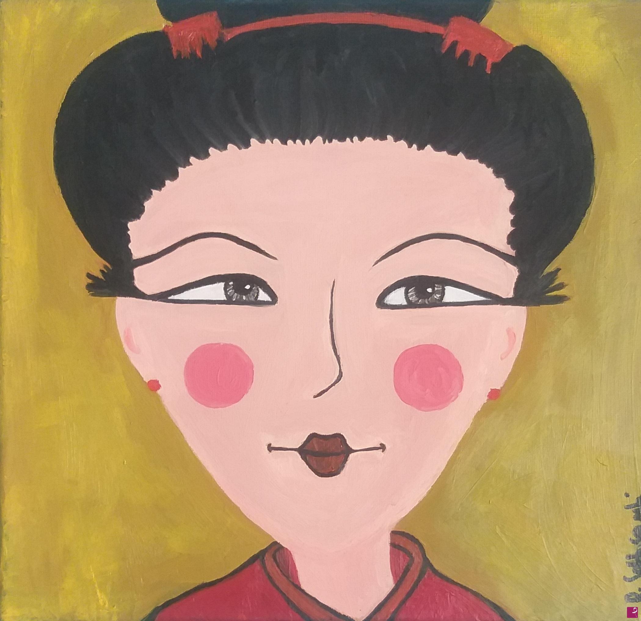 quadri in vendita online - "Japan" olio su tela 30x30