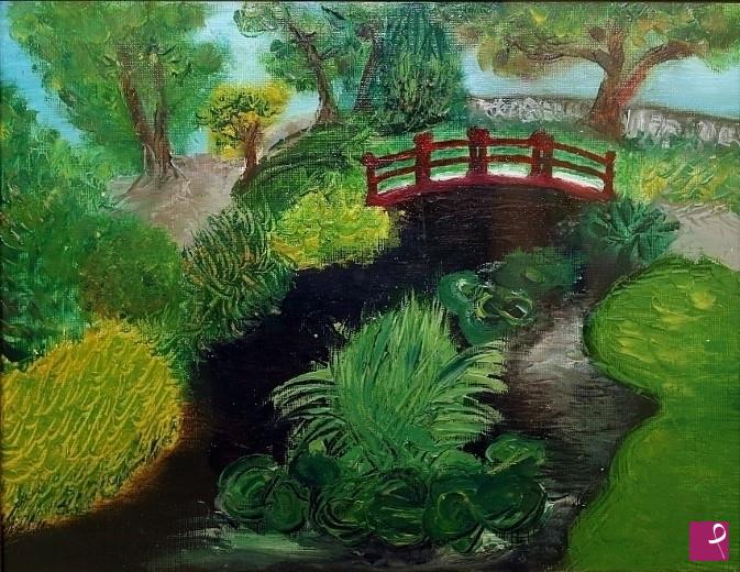 quadri in vendita online - Japanese garden
