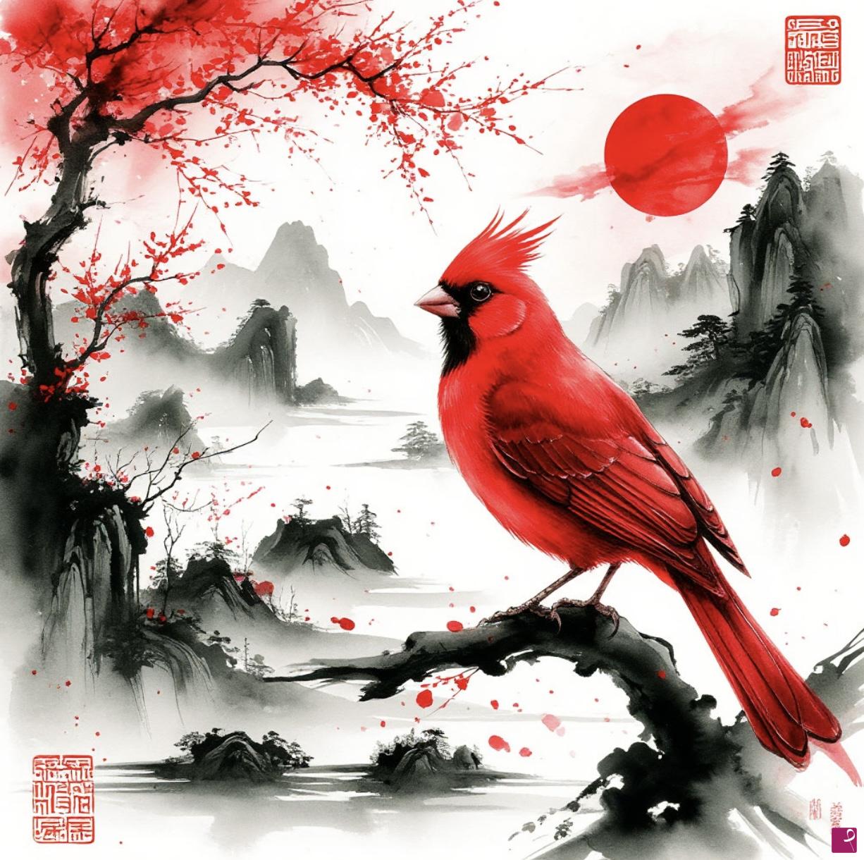quadri in vendita online - Japan’s art, bird
