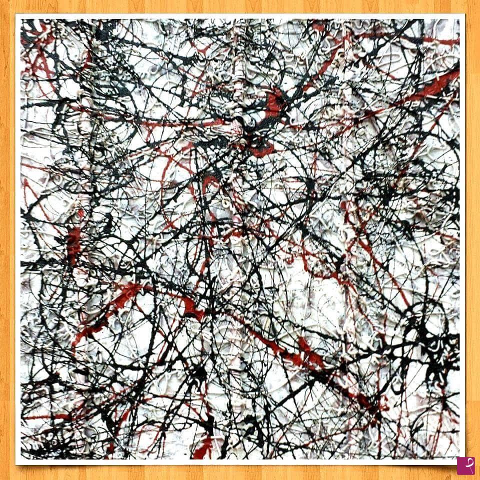 quadri in vendita online - Jazz in bianco rosso e nero 