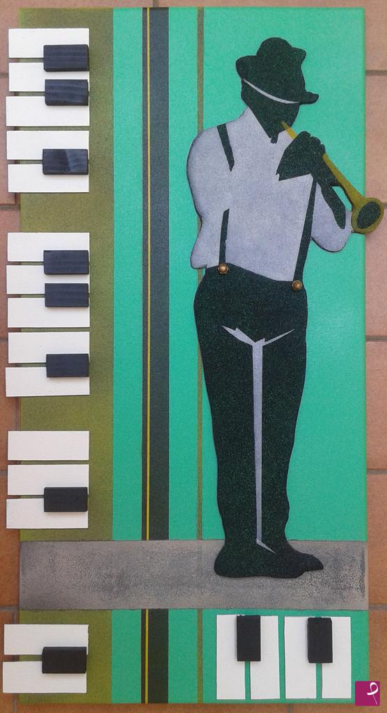 quadri in vendita online - Jazz on the piano