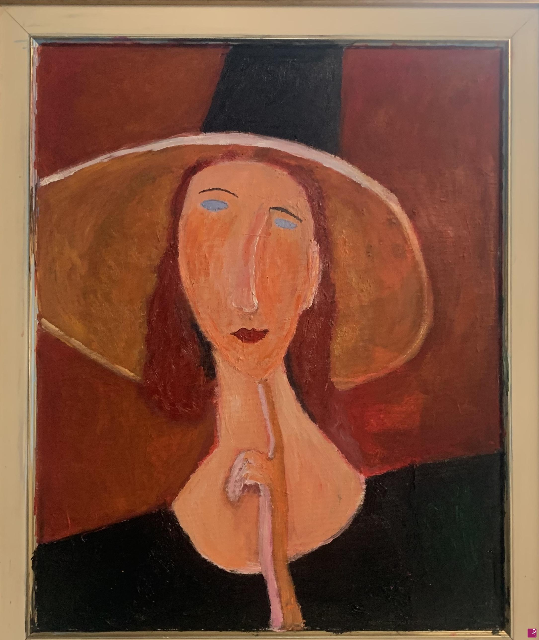 quadri in vendita online - JEANNE RITRATTO 1917