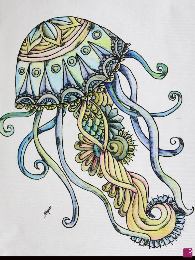 quadri in vendita online - JELLYFISH  .19