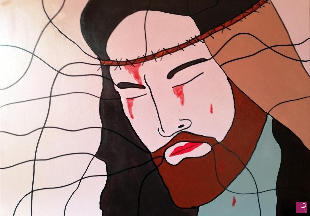 quadri in vendita online - Jesus Crying