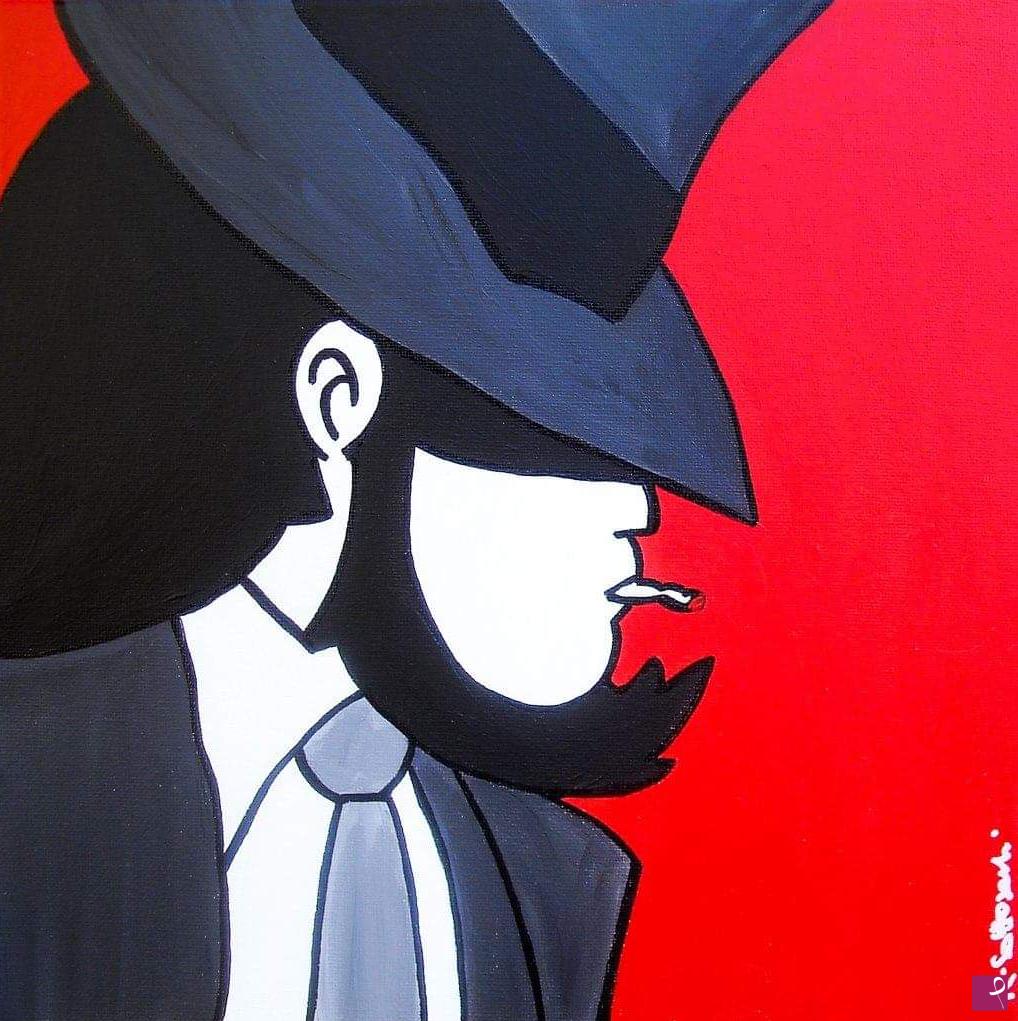 quadri in vendita online - "jigen" acrilico su tela 30x30
