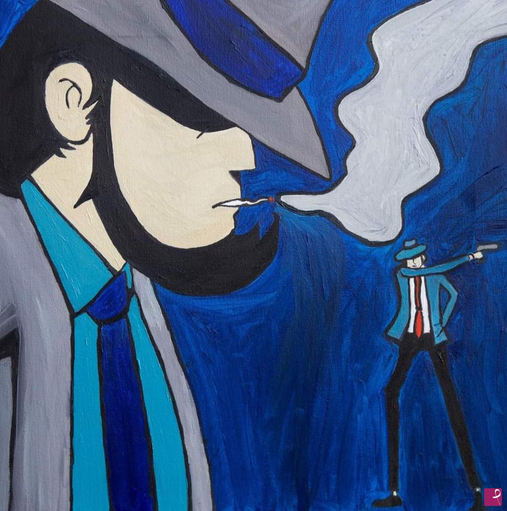 quadri in vendita online - "Jighen" olio su tela 50x50