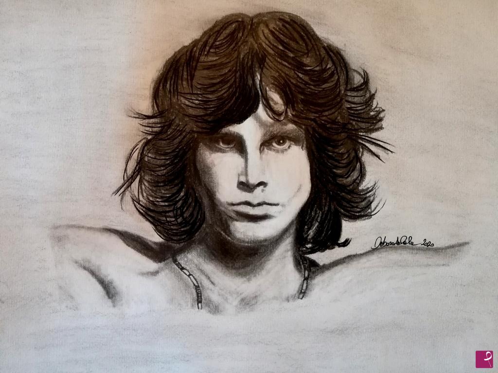 quadri in vendita online - JIM MORRISON RITRATTO 