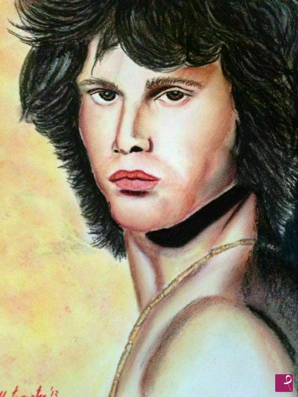quadri in vendita online - Jim Morrison The doors