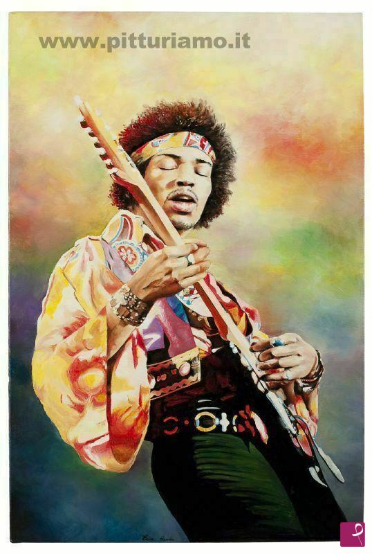 quadri in vendita online - Jimi Hendrix