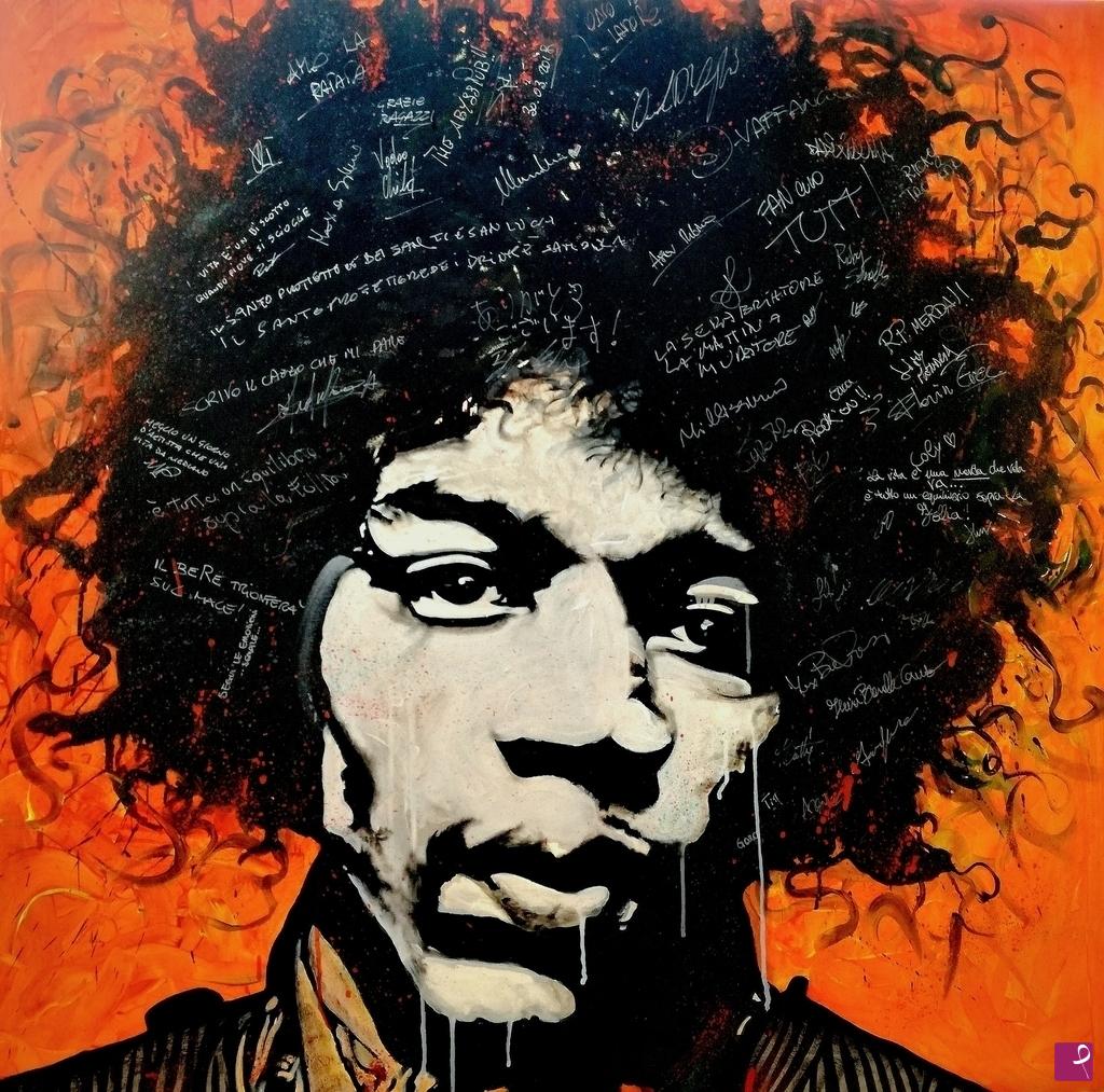 quadri in vendita online - Jimi Hendrix