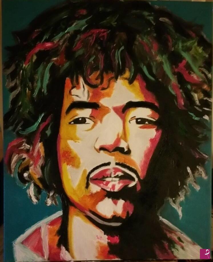 quadri in vendita online - Jimi Hendrix 