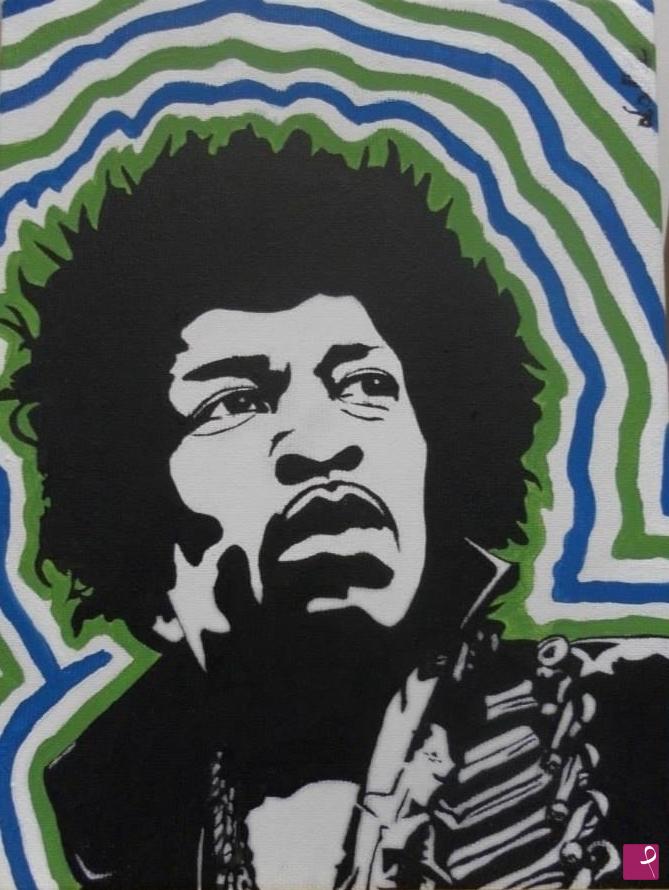 quadri in vendita online - Jimi Hendrix