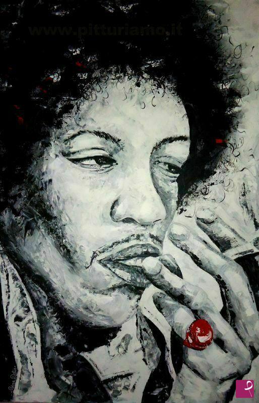 quadri in vendita online - Jimi Hendrix