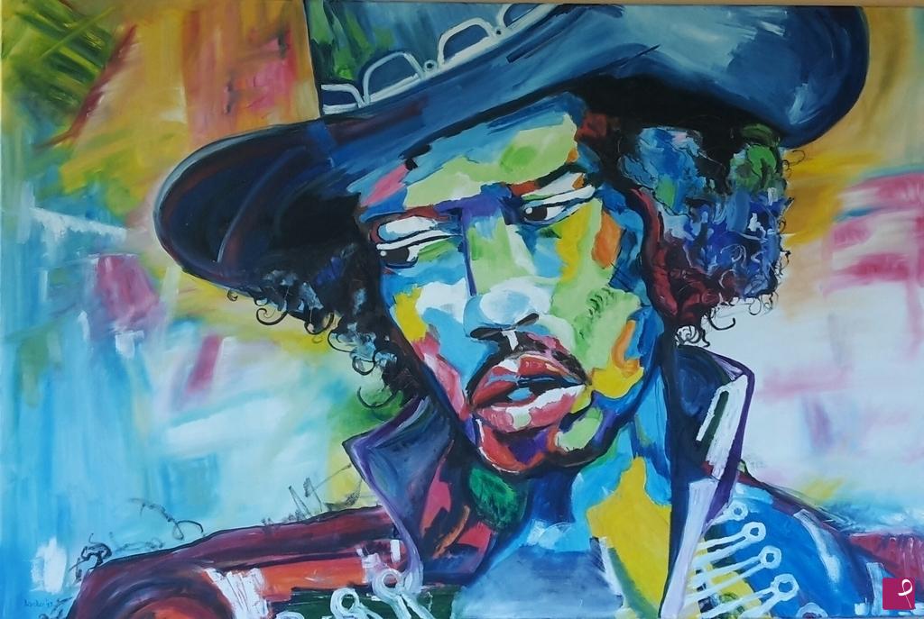 quadri in vendita online - Jimi Hendrix