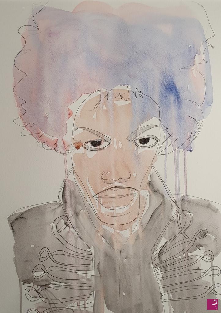 quadri in vendita online - Jimi Hendrix