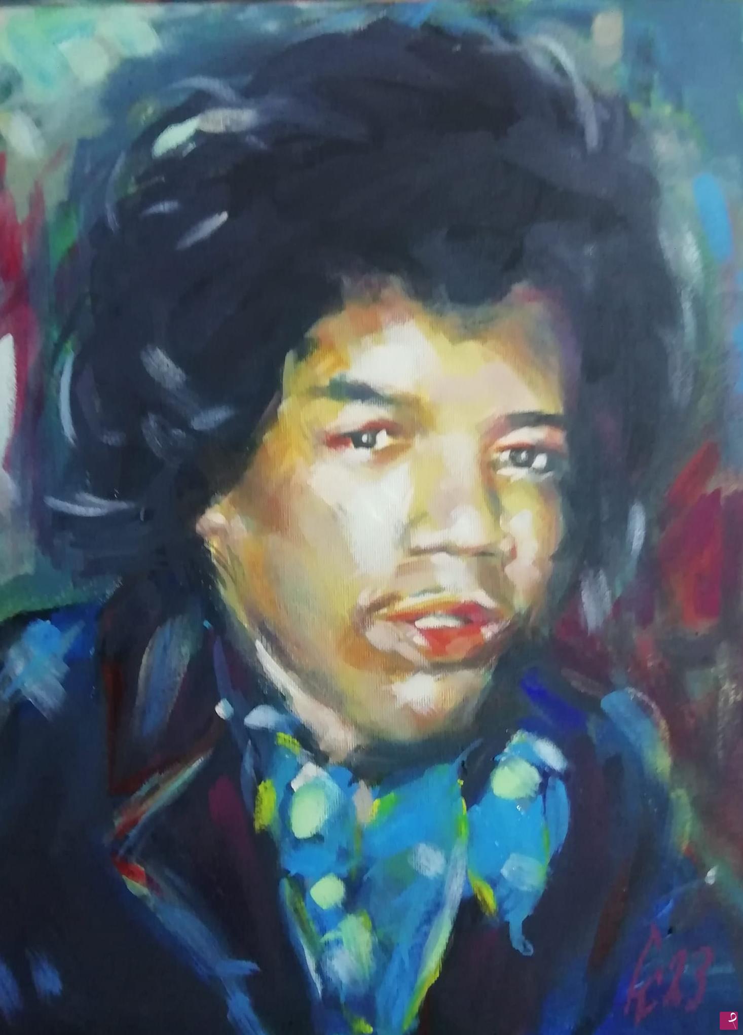 quadri in vendita online - Jimi Hendrix