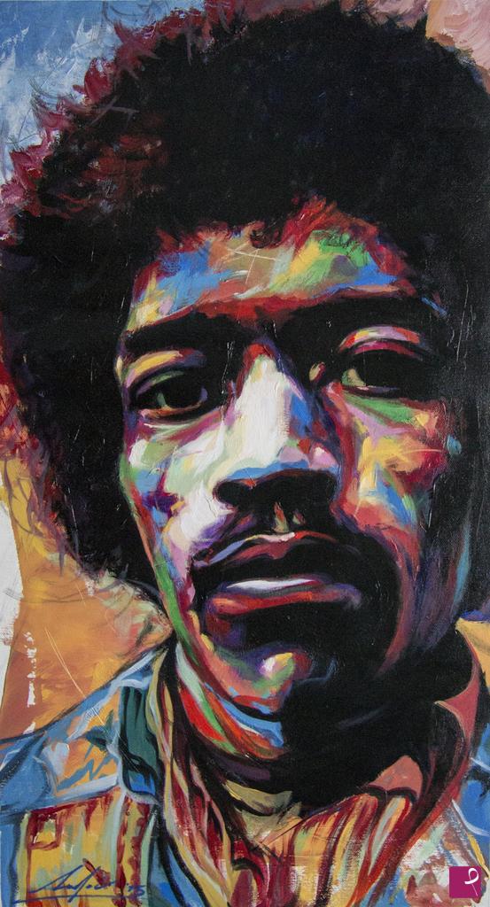 quadri in vendita online - Jimi Hendrix
