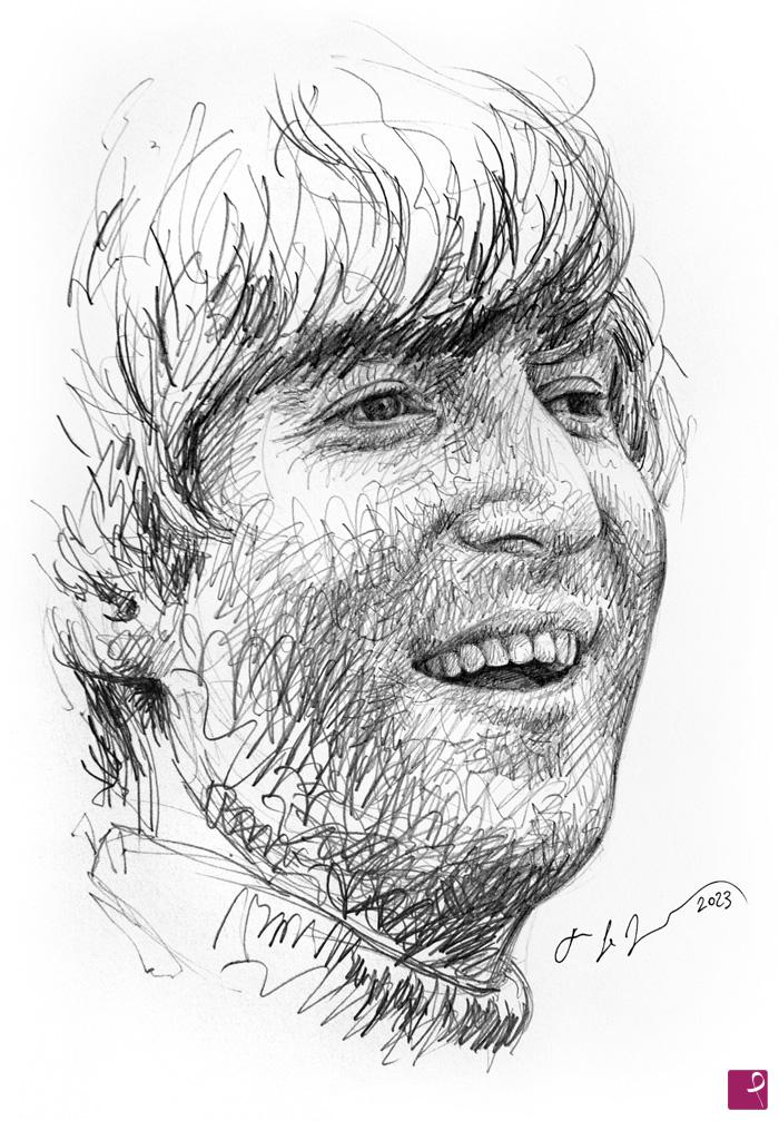 quadri in vendita online - John Lennon sketch n2