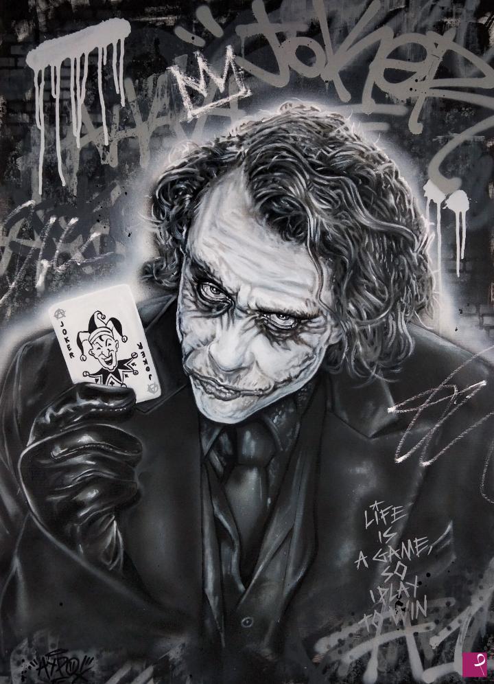 quadri in vendita online - Joker - Life is a game, so i play to win