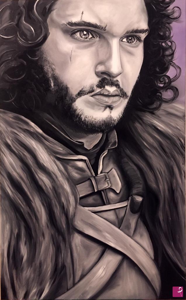 quadri in vendita online - Jon Snow - A tribute to Game of Thrones