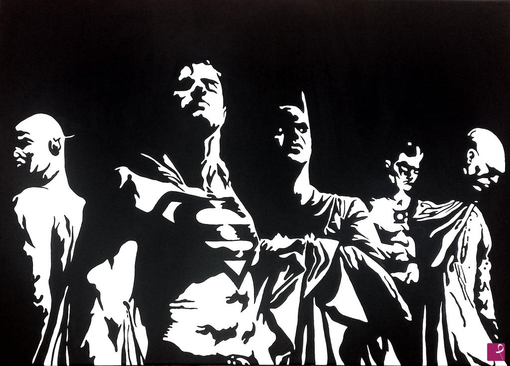 quadri in vendita online - JUSTICE LEAGUE OF AMERICA - STYLE POP ART