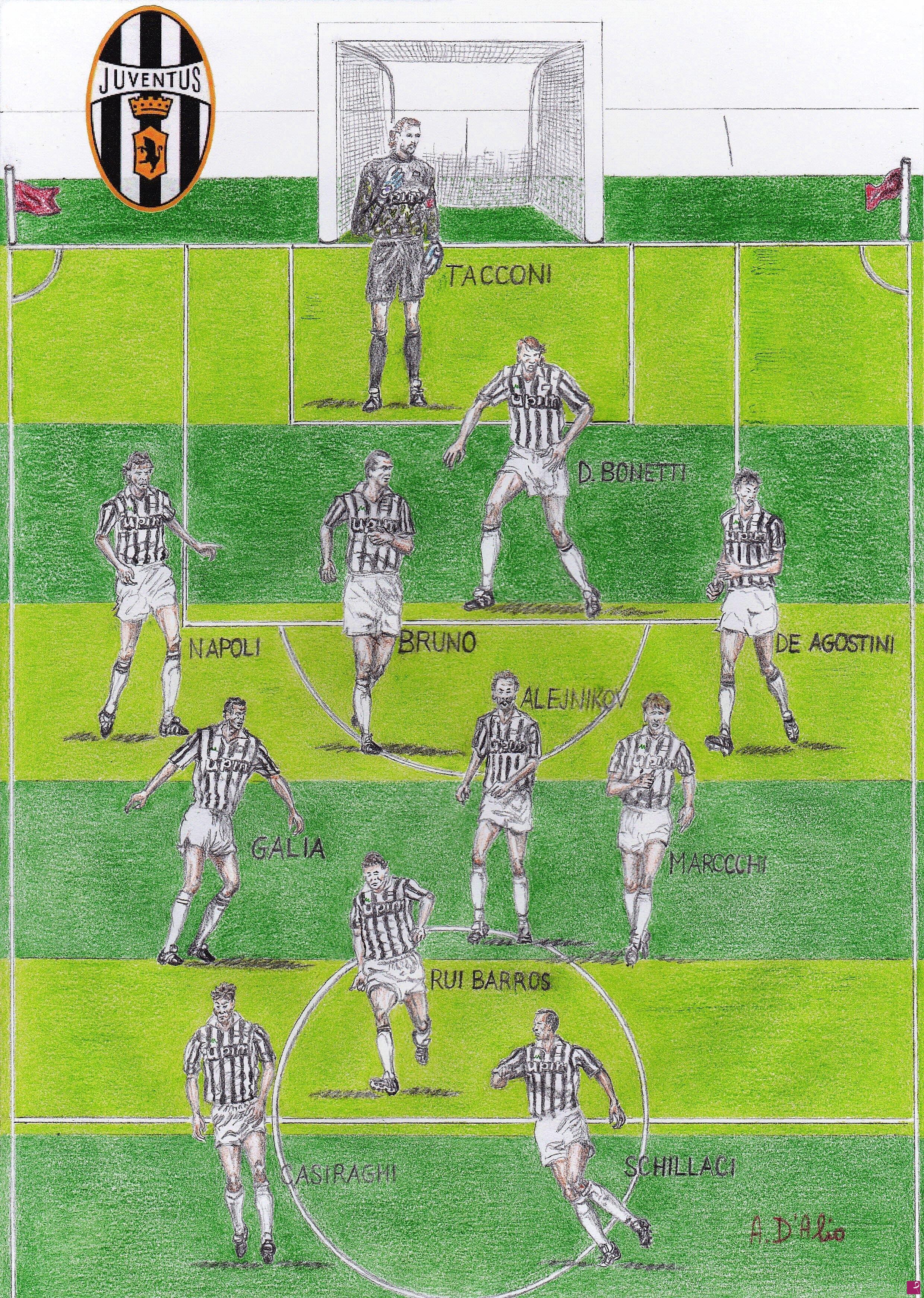 quadri in vendita online - Juve '90 Regina di Coppe LATO 1