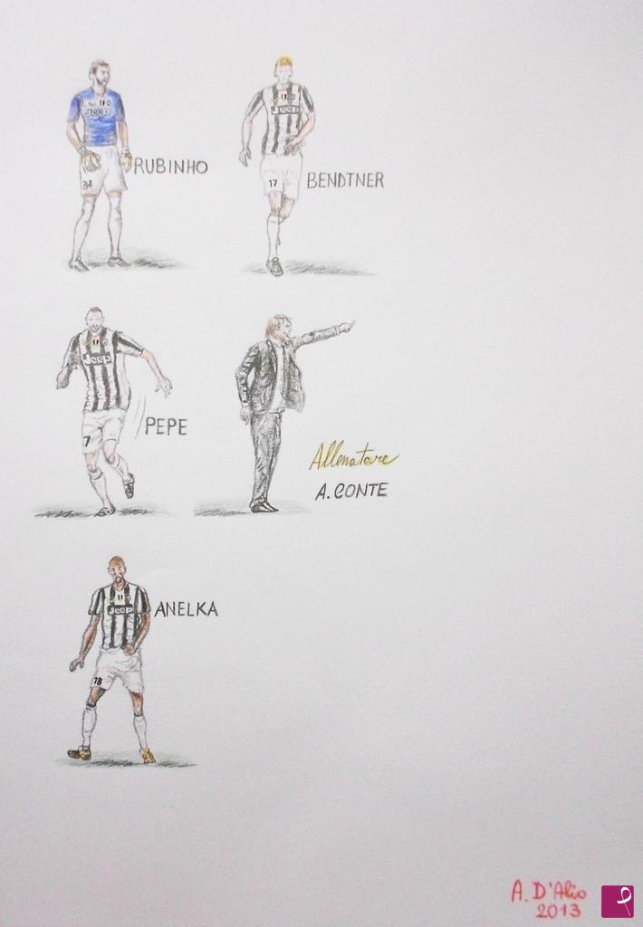 quadri in vendita online - Juventus di Conte 2012 '13 LATO 3