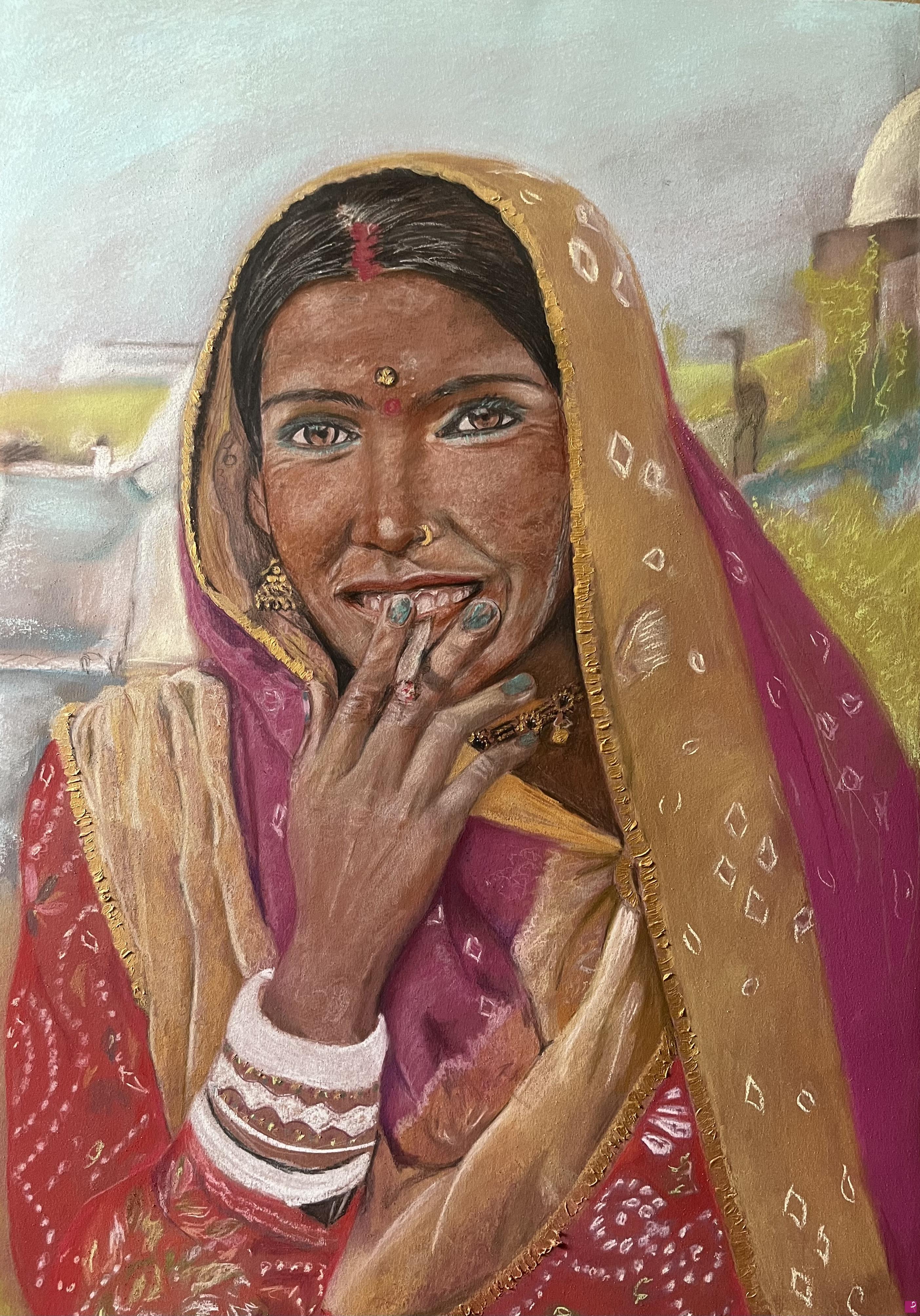 quadri in vendita online - Kalbelia dancer