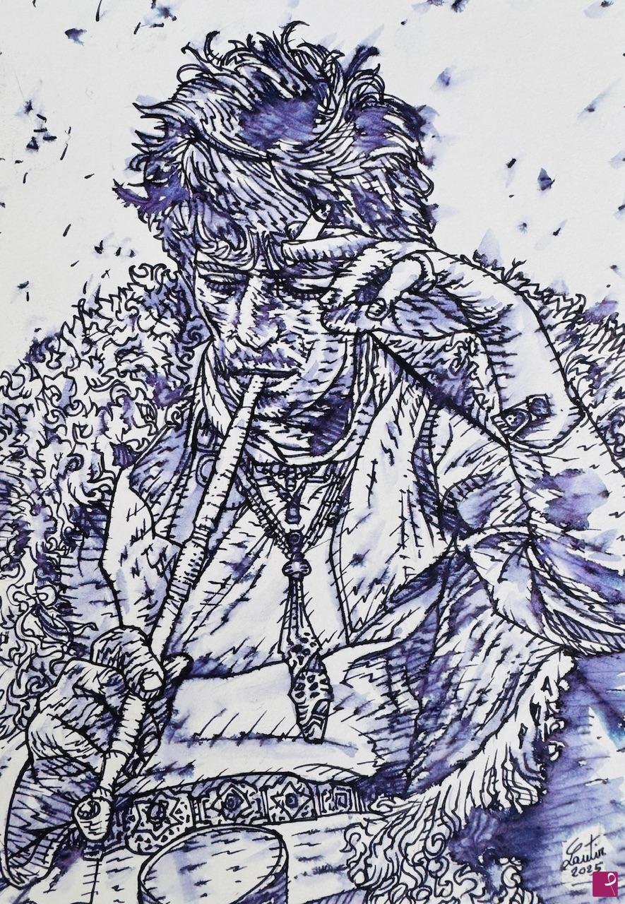 quadri in vendita online - KEITH RICHARDS - THE ROLLING STONES