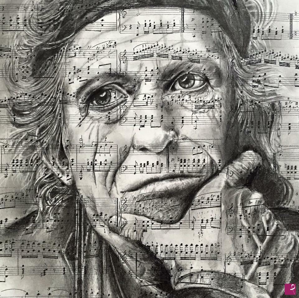 quadri in vendita online - Keith Richards 