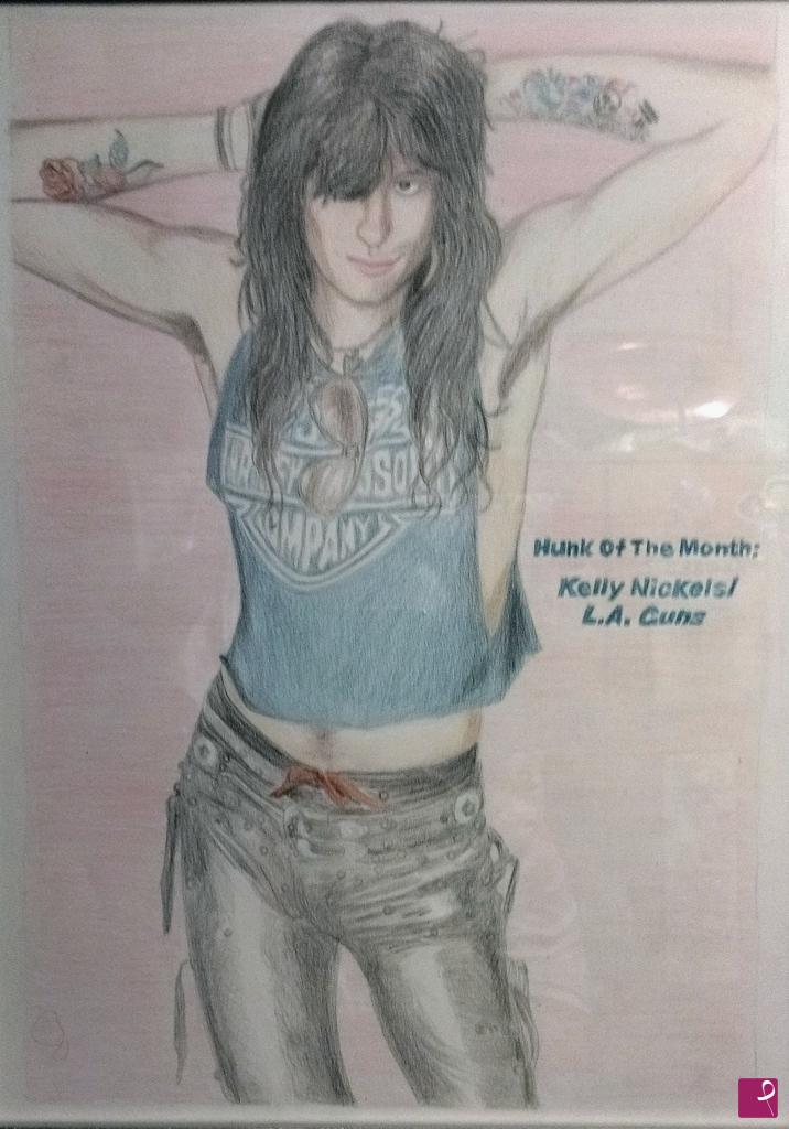 quadri in vendita online - Kelly Nickels from L.A. Guns