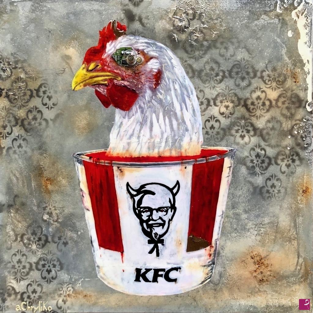 quadri in vendita online - KFC - Kill Fucking Chicken