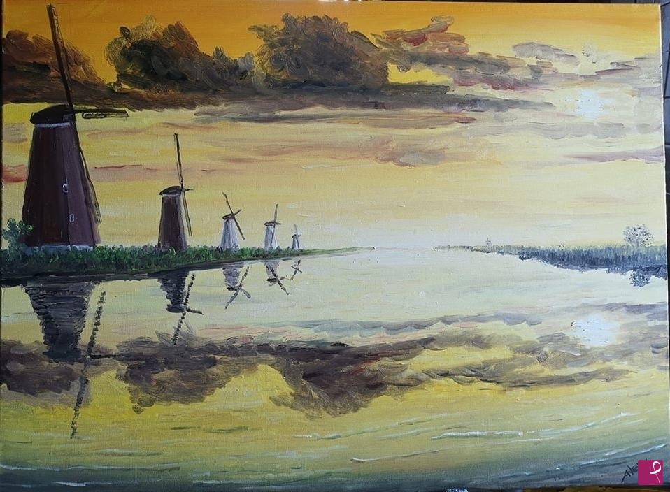 quadri in vendita online - Kinderdijk