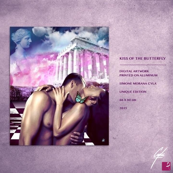 quadri in vendita online - KISS OF THE BUTTERFLY
