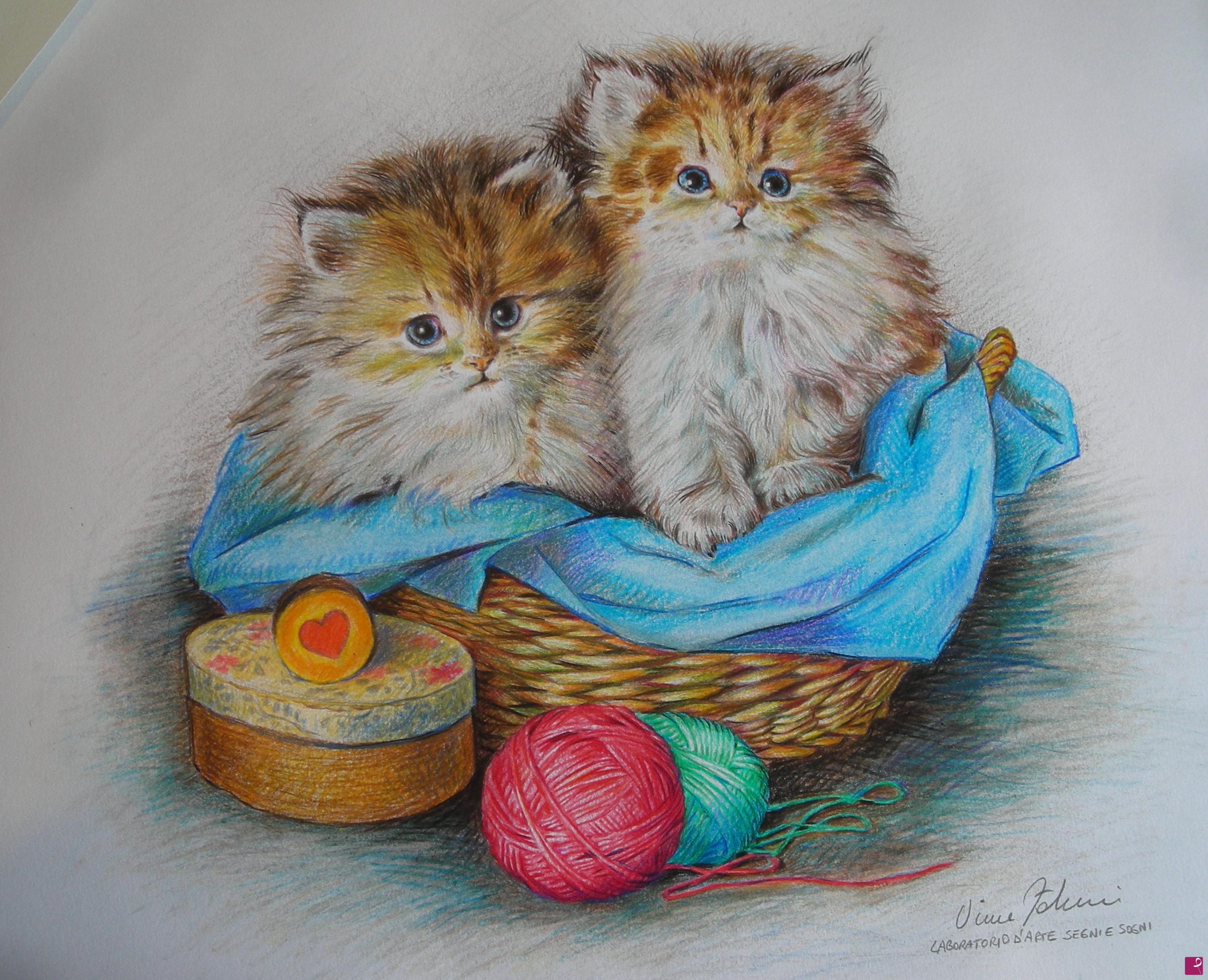quadri in vendita online - Kittens
